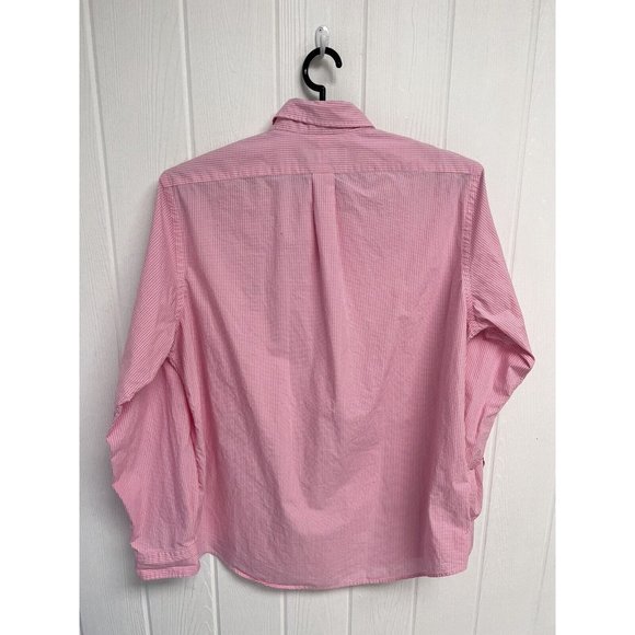 Ralph Lauren Men's Light Pink Checked Collared Button Up Dress Shirt Size XL - Picture 8 of 11